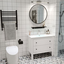 Nordic bathroom cabinet Light luxury set basin Face wash basin cabinet combination Bathroom sink sink sink floor