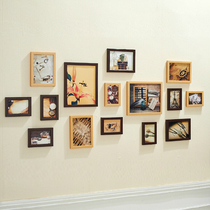 Living room 15 frame retro creative photo frame wall photo wall bedroom wall Wall photo frame combination Photo Wall