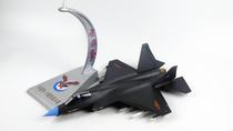 43CM J-31 stealth fighter model J31 falcon alloy aircraft simulation finished ornaments collection 1:36