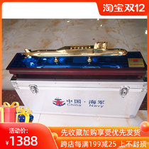 Pure copper 094 class nuclear submarine model Chinese Navy new 094 missile nuclear submarine model ornaments collection