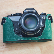  (Funper)Nikon FM2 FM3a FE2 FM FA FE Camera Holster Real cow leather bag Half set Storage
