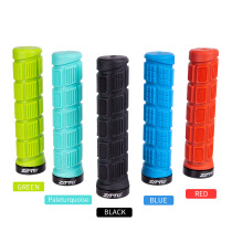 Bicycle handle mountain bike grip dead fly aluminum alloy unilateral lock rubber non-slip shock absorption riding handle cover