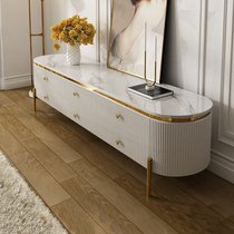 Light extravagant marble TV cabinet tea table combined living-room rear modern minimalist containing atmosphere 2 2 m ground cabinet furnishings
