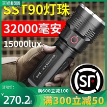 Tianhuo strong light flashlight Charging durable outdoor super bright long-range shooting sky gun high-power household small ultra-long battery life