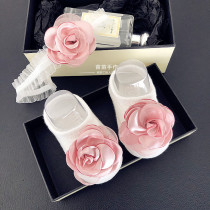 Han - tailor Little Princess Baby Socks Summer Girls Pure Cotton Boat Socks Full Moon 100 days gown flower styling socks