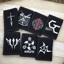 Teen Cloth Wallet Male High School Student Trends Short personality Child small male student Canvas Hands with wallet