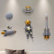 Childrens room wall decoration creative astronaut wall decoration Nordic living room TV background wall pendant spaceman wall hanging