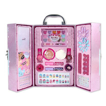 Childrens cosmetics princess makeup set Girl Toy tote makeup bag House birthday gift nail polish