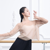 Classical dance practice clothes womens dance clothes top body rhyme dress clothes Chinese dance costumes summer