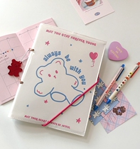 BlankLabel * Puppy Hand book Girl heart Patent leather hand book Hand book Luxury set Notebook
