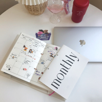 BlankLabel * Puppy hand book A5 punch practical replacement core month plan Notebook Hand book