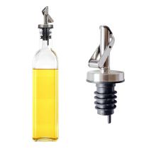 Automatic opening and closing seasoning vinegar soy sauce bottle nozzle stainless steel press guide nozzle anti-leakage nozzle bottle plug cap nozzle head
