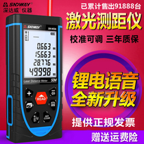 Deep Dawei handheld rangefinder Laser rangefinder High precision infrared measuring instrument Measuring room instrument Electronic ruler