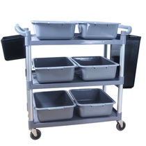 Thickened tableware collection plate dining car dish collection dining pot hotel cleaning plate catering under the column storage basin