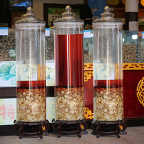 Lead-free thick wine glass bottle 30kg 50kg 70kg wide mouth bubble medicine wine altar ginseng Ganoderma lucidum deer antler wine tank