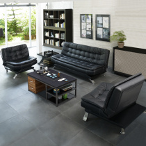 Office sofa Sofa Bed Brief Modern Trio Place Foldable Business Reception Office Sofa Tea Table Composition Suit