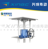 Silver screw Hard tooth surface screw lifter Vertical screw jack lifter Custom processing Manual electric