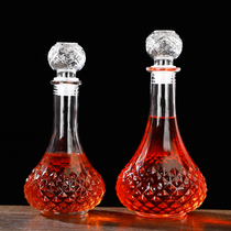 Household decanter 1000ML lead-free thick glass red wine bottle medicine bottle wake-up jug set