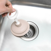 Japanese household pipe dredge suction cup kitchen sink dredge suction sewer anti-clogging suction dredging artifact