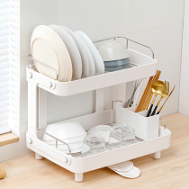 Japanese chopsticks storage box bowl box drain bowl rack kitchen household bowl bowl rack plastic cupboard