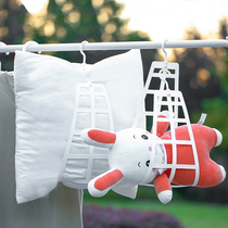 Japan double hook drying pillow rack Pillow doll drying fixed drying pillow clip drying rack Balcony folding drying rack
