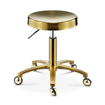 Barber shop master chair full stainless steel non-hairpin stool rotating lifting hairdressing stool