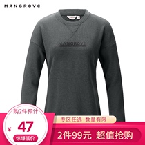 Mangov outdoor long sleeve round neck sweater women casual hiking pullover round neck top women autumn and winter