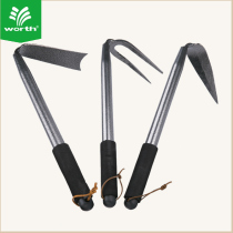 Walsch handcrafted forged dovetail hoe 2201 tip nozzle Hoe Head Two Teeth Rake Garden Turned Soil Weeding Garden Art Tool