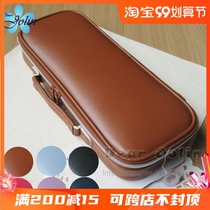 Spot six-color Japanese Fujii stationery case student pen case large capacity synthetic leather zipper pencil case Light