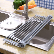 Dishwashing tank drain basket Household kitchen drain rack Vegetable basin Fruit plate vegetable dishwashing water filter rack shelf