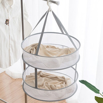 Leakage hanging cardigan clothes tiled clothes net net drying disc underwear net basket basket frame outdoor