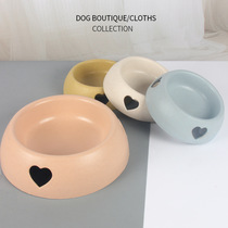 Fighting Bago short-mouthed dog special anti-drop plastic oblique mouth dog bowl pet dog bowl drinking water non-slip food basin