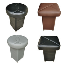 No pulley beauty salon round stool leather economy stool shampoo stool shampoo bed special stool stainless steel tripod