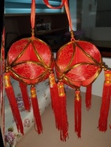 Ancient auspicious games traditional crafts student wedding pendant props Guangxi hydrangea March 3 handmade color
