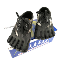 Findcool leather five-finger shoes Mens barefoot shoes Fitness running shoes Rock climbing shoes Toe valgus shoes split toe shoes