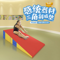 Software sensory equipment kindergarten toy gymnastics Taekwondo front hand flip soft bag triangle slope cushion folding jump box