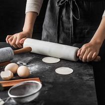 Natural marble rolling pin non-stick large kitchen baking tool roller household pressing surface rolling Rod surface