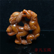 Thrift rural old jade high ancient jade antique jade Old Xiuyu antique collection of pieces of ancient jade pendant clearance treatment