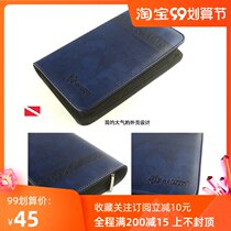 GearPro Dive Journal LOGBOOK Looptop Zipper Multifunctional Diver Note 100 Diving Diver