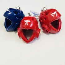 Mini taekwondo small jewelry small head pendant key chain gift Real head guard the same material