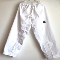 Taekwondo pants children male and female college students beginner three-thread fabric White training trousers adult competitive pants