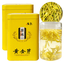 Fragrant authentic golden buds 2021 new tea Before the rain First-class Anji white tea Green tea A total of 100g canned spring tea