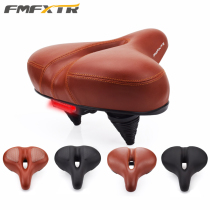 Mountain bike seat cushion soft thickened sponge enlarged wide comfortable long-distance saddle electric bicycle seat cushion spring shock absorption