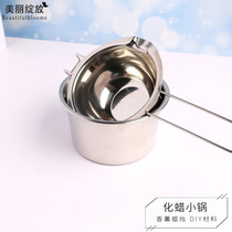 Beautiful blooming scented candle DIY tool handmade soy wax wax pan paraffin material container candle