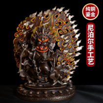 Two Arm Maha Galla Bronze Buddha Statue Nepal Imported Handmade gold 8 inch Tibetan Hidden Biography of the Buddha Buddha Pendulum