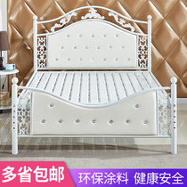 European-style wrought iron double bed 1 5 meters 1 8 meters modern single bed 1 2 net red princess bed simple thickened iron bed