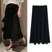 ZMAMI maternity dress◆Cover the meat and look thin~Thin Modal maternity skirt summer skirt mid-length umbrella skirt