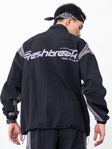 FRESHBREAKbboy suit hip-hop rotating mens top Street hip-hop clothing sports casual zipper jacket trend