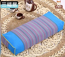  Pillow cervical spine protection to help sleep Rectangular pillow low pillow striped old-fashioned large four-season universal cervical spine pillow tea stem