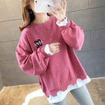 Pregnant womens clothing womens spring clothing spring clothes in small sub-medium length blouses with thin spring and autumn short spring jacket loose